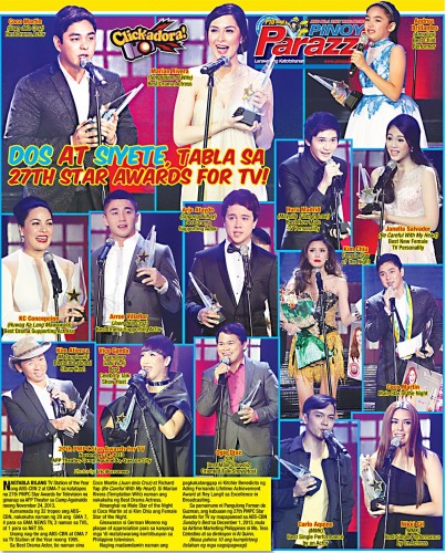 Dos at Siyete Tabla sa 27th Star Awards For TV