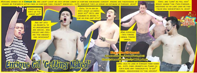 Enrique Gil Getting Naked