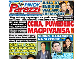 Past Issue Pinoy Parazzi Vol 7 Issue 56 May 02 – 04, 2014