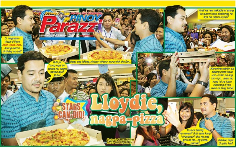 Lloydie nagpa-pizza