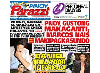 Past Issue Pinoy Parazzi Vol 7 Issue 118 September 24 – 25, 2014