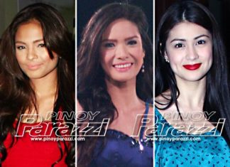 Carla Abellana, Erich Gonzales at Lovi Poe, pinagtatalunan ang billing sa poster ng movie