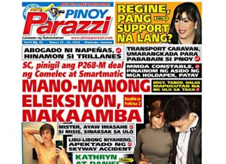 Past Issue Pinoy Parazzi Vol 8 Issue 41 March 25 – 26, 2015