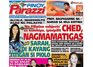 Past Issue Pinoy Parazzi Vol 8 Issue 52 April 24- 26, 2015