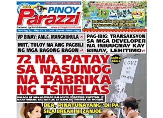Past Issue Pinoy Parazzi Vol 8 Issue 61 May 15- 17, 2015