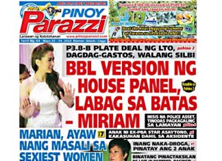 Past Issue Pinoy Parazzi Vol 8 Issue 64 May 22- 24, 2015