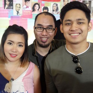 Angeline Quinto & Michelpangilinan With Composer Marlon Barnuevo