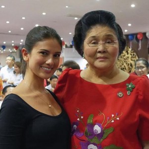 Bianca King with Imelda Marcos (Photo courtesy of Instagram: @bianca_king)