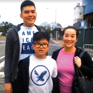 Kris Aquino with sons Josh and Bimby in Hawaii