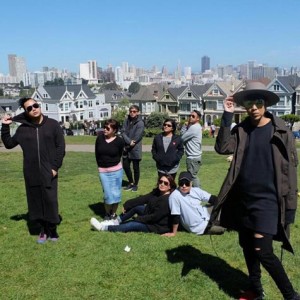 Vice Ganda and his team at the Alamo Square