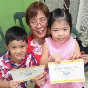 Dorothy Laforteza With Her Grandchildren