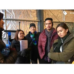Direk Dondon Santos Giving Instructions To Piolo Pascual And Yen Santos On The Set Of Once In A Lifetime