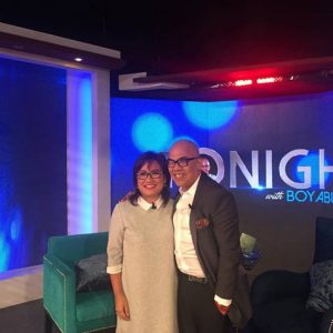 Direk Olivia Lamazan With Boy Abunda