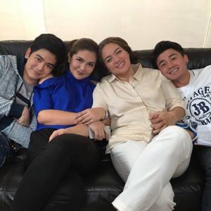 Sylvia Sanchez With Co-Stars Joshua Garcia, Dimples Romana And Aaron Villaflor In The Greatest Love