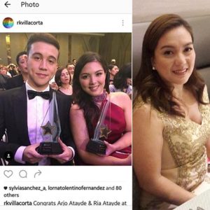 Arjo Atayde, Ria Atayde and Sylvia Sanchez