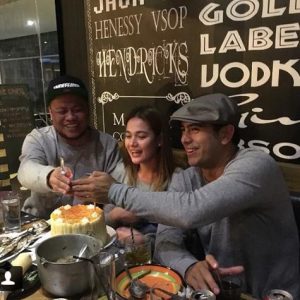 Bea Alonzo and Gerald Anderson during her birthday celebration
