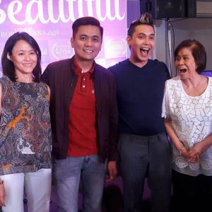 Paolo Ballesteros with Direk Jun Lana, Mother Lily Monteverde, and Roselle Monteverde