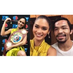 Miss Universe Pia Wurtzbach with Manny Pacquiao