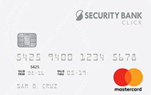 Security Bank Click Mastercard Application
